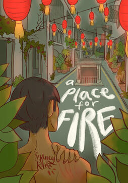 Digital Illustration. Book cover for “A Place For Fire”.